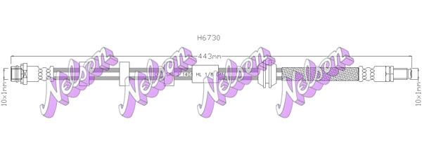 Kawe H6730 Brake Hose H6730