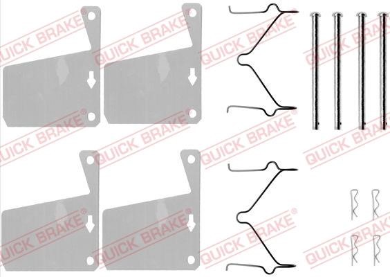 Kawe 109-0960 Mounting kit brake pads 1090960