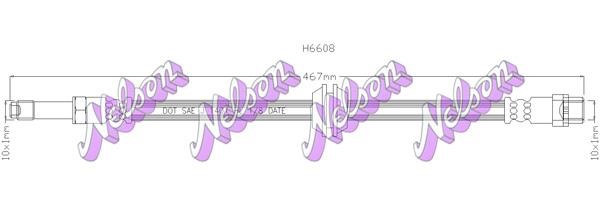 Kawe H6608 Brake Hose H6608