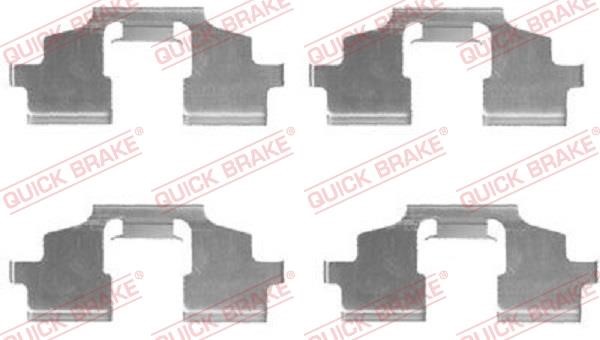 Kawe 109-1675 Mounting kit brake pads 1091675