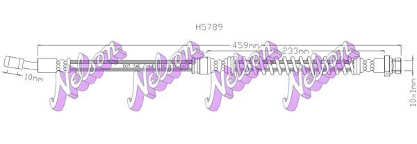 Kawe H5789 Brake Hose H5789