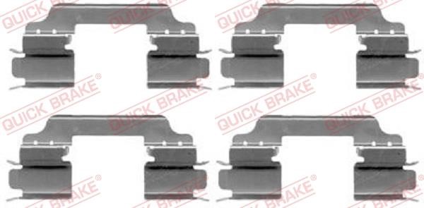 Kawe 109-1649 Mounting kit brake pads 1091649