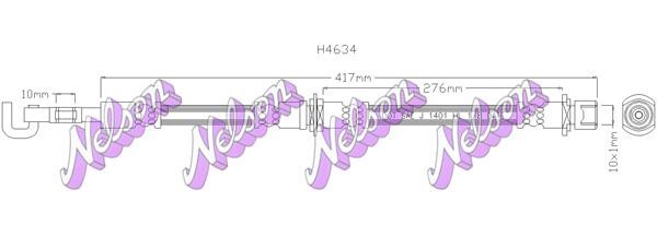 Kawe H4634 Brake Hose H4634