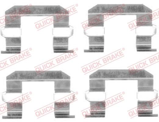 Kawe 109-1645 Mounting kit brake pads 1091645