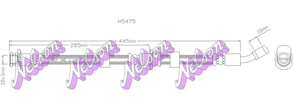 Kawe H5475 Brake Hose H5475