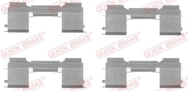 Kawe 109-1729 Mounting kit brake pads 1091729