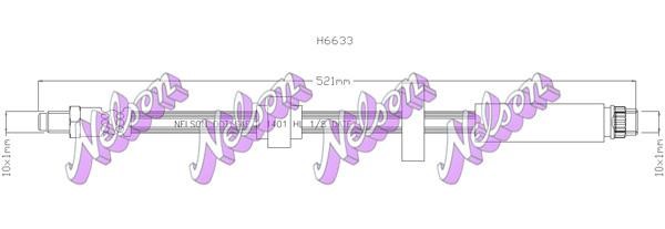 Kawe H6633 Brake Hose H6633