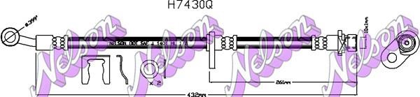 Kawe H7430Q Brake Hose H7430Q