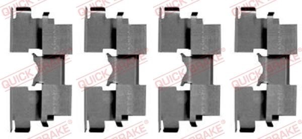 Kawe 109-1662 Mounting kit brake pads 1091662