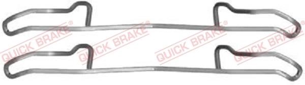 Kawe 109-1100 Mounting kit brake pads 1091100