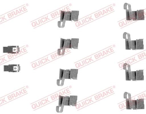 Kawe 109-1671 Mounting kit brake pads 1091671