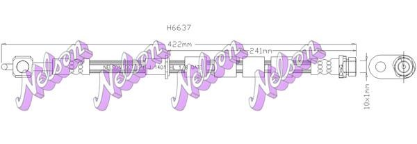 Kawe H6637 Brake Hose H6637