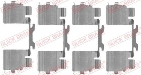 Kawe 109-1725 Mounting kit brake pads 1091725