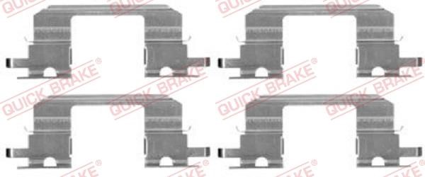 Kawe 109-1672 Mounting kit brake pads 1091672