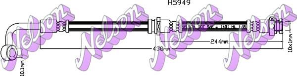 Kawe H5949 Brake Hose H5949