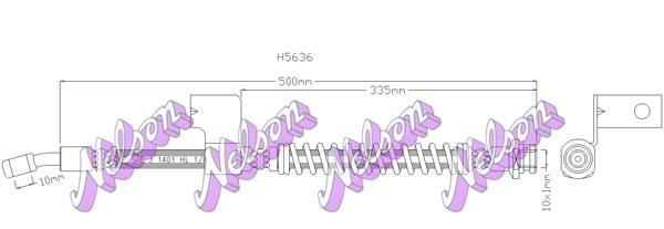 Kawe H5636 Brake Hose H5636