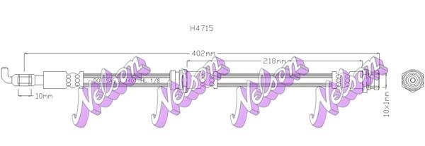 Kawe H4715 Brake Hose H4715