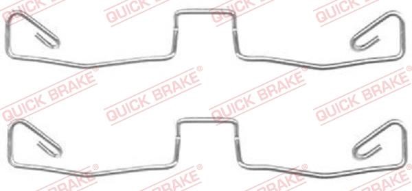 Kawe 109-1633 Mounting kit brake pads 1091633