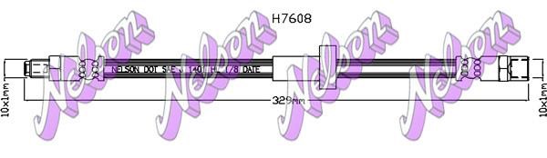 Kawe H7608 Brake Hose H7608