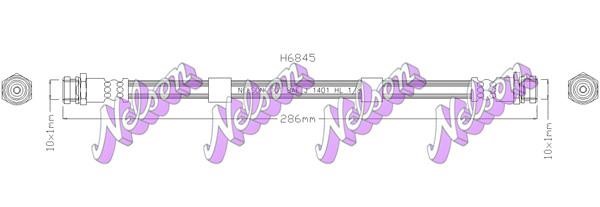 Kawe H6845 Brake Hose H6845