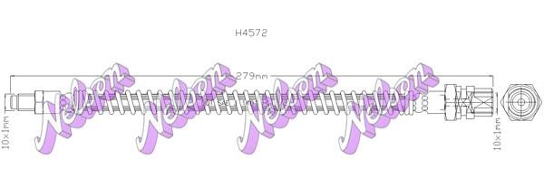 Kawe H4572 Brake Hose H4572