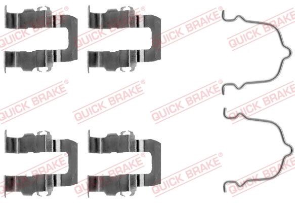 Kawe 109-1119 Mounting kit brake pads 1091119