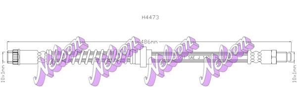 Kawe H4473 Brake Hose H4473