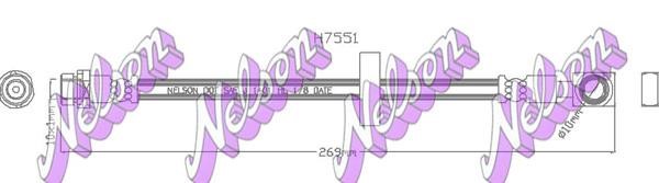 Kawe H7551 Brake Hose H7551