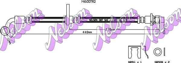 Kawe H6009Q Brake Hose H6009Q