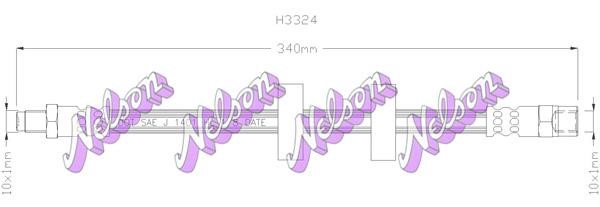 Kawe H3324 Brake Hose H3324