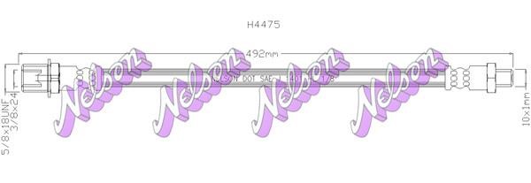 Kawe H4475 Brake Hose H4475