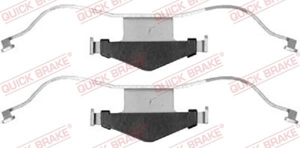 Kawe 109-1659 Mounting kit brake pads 1091659