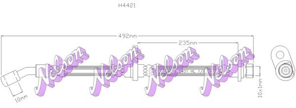 Kawe H4421 Brake Hose H4421