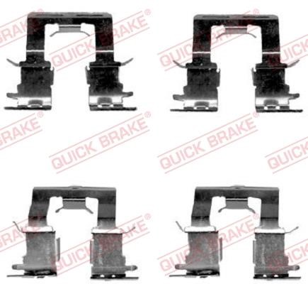 Kawe 109-1620 Mounting kit brake pads 1091620