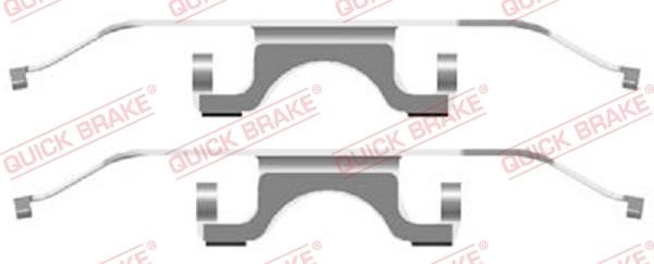 Kawe 109-1702 Mounting kit brake pads 1091702