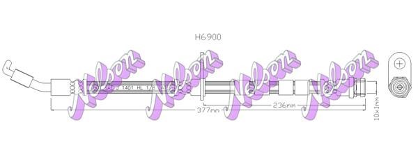 Kawe H6900 Brake Hose H6900