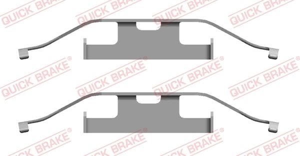 Kawe 109-1682 Mounting kit brake pads 1091682