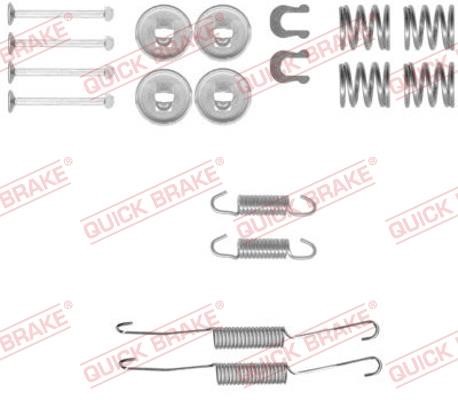 Kawe 105-0778 Mounting kit brake pads 1050778