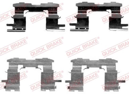 Kawe 109-1631 Mounting kit brake pads 1091631