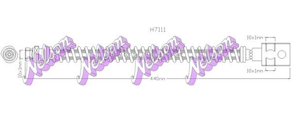 Kawe H7111 Brake Hose H7111