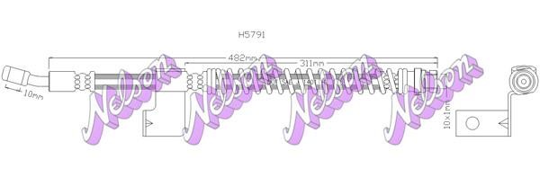 Kawe H5791 Brake Hose H5791