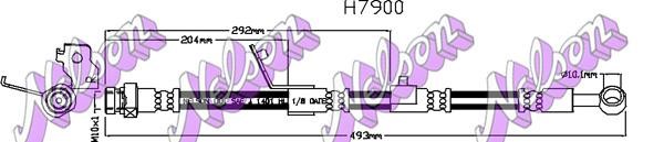 Kawe H7900 Brake Hose H7900