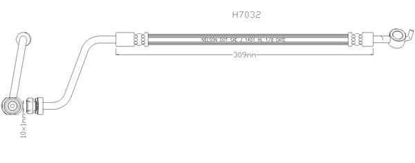 Kawe H7032 Brake Hose H7032