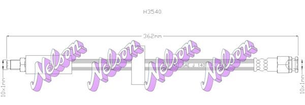 Kawe H3540 Brake Hose H3540