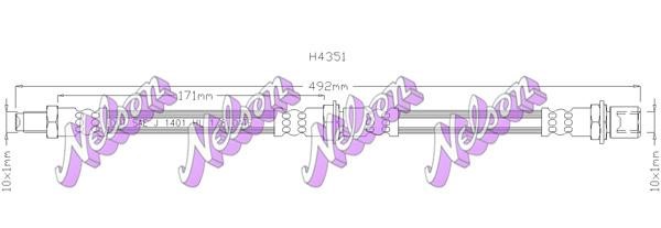 Kawe H4351 Brake Hose H4351