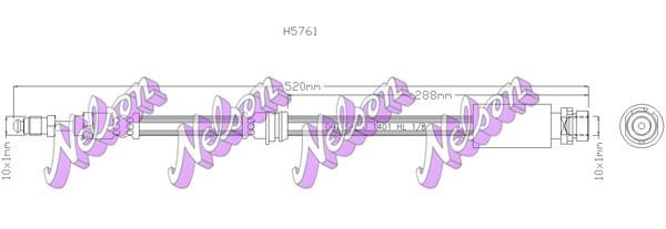 Kawe H5761 Brake Hose H5761