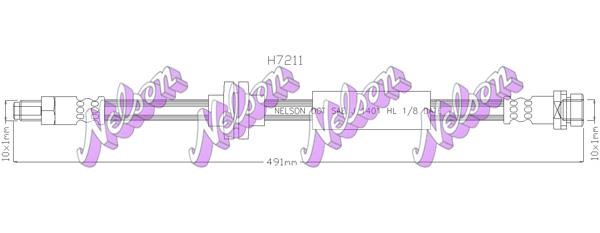 Kawe H7211 Brake Hose H7211