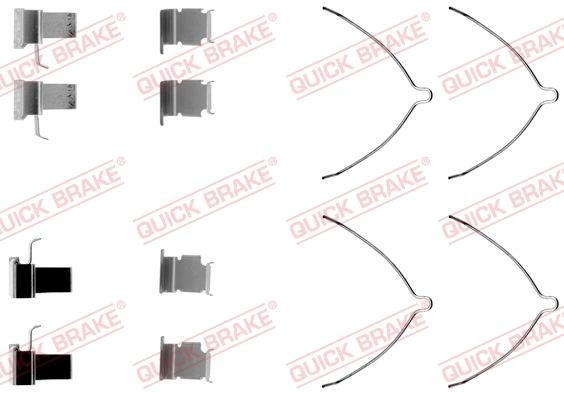 Kawe 109-1261 Mounting kit brake pads 1091261