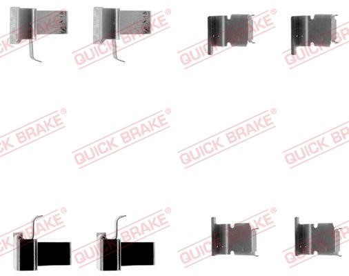 Kawe 109-1262 Mounting kit brake pads 1091262