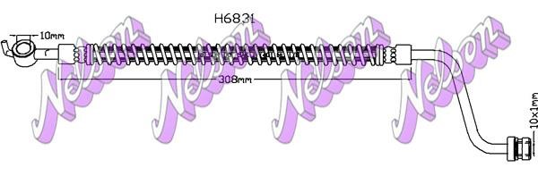 Kawe H6831 Brake Hose H6831